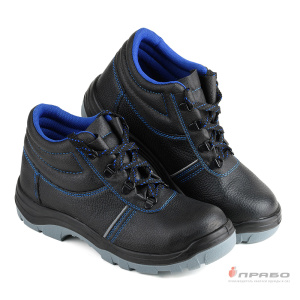 Ботинки кожаные «Викинг-13/1» с подошвой ПУ/ТПУ чёрные. Артикул: Кож153. Цена от 2 240 р. в г. Новосибирск