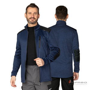 Куртка «Валма» трикотажная синий меланж/чёрный. Артикул: 10683. Цена от 2 980 р.