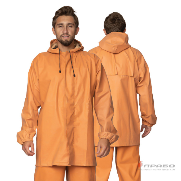 Костюм влагозащитный «Рокон-Букса» оранжевый (куртка и полукомбинезон). Артикул: Вл201. #REGION_MIN_PRICE# в г. Новосибирск