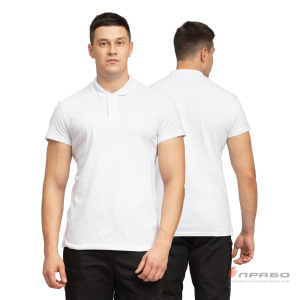 Рубашка «Поло» с коротким рукавом белая. Артикул: Трик1031. Цена от 1 130 р.