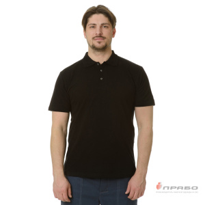 Рубашка «Поло» с коротким рукавом чёрная. Артикул: Трик1031. Цена от 1 130 р.