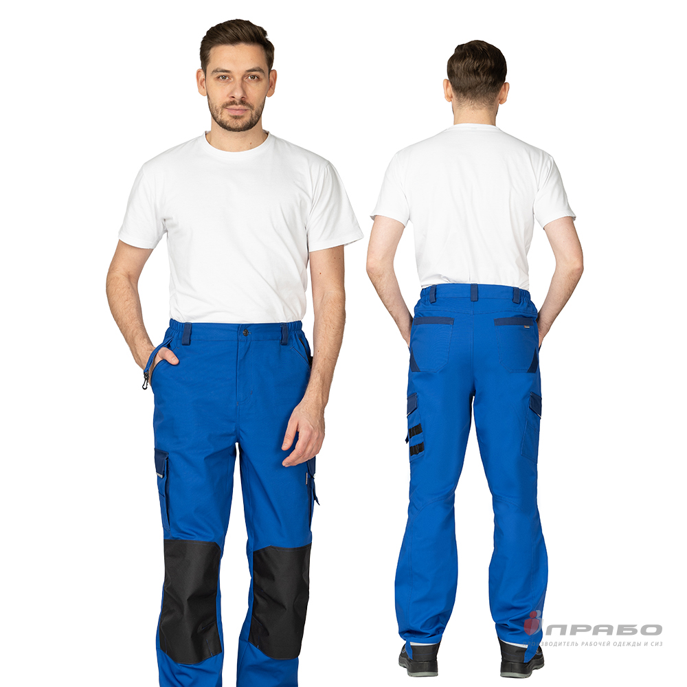 Брюки мужские «Сюрвейер Смарт» василёк/тёмно-синий. Артикул: 12939. Цена от 3 270,00 р. в г. Новосибирск