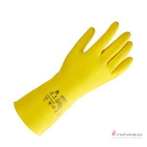 Перчатки химстойкие латексные JL711 жёлтые. Артикул: 10056. Цена от 139 р.