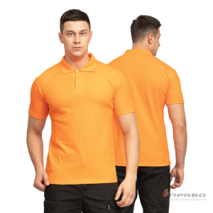 Рубашка «Поло» с коротким рукавом оранжевая. Артикул: Трик1031. Цена от 1 130 р.