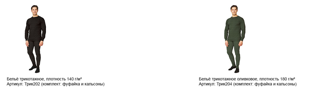 Новинки ассортимента — термобельё и трикотажное нательное бельё в Новосибирске