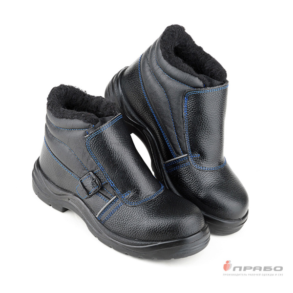 Ботинки Prosafe «Сварщик-24КНМ-1» с подошвой ПУ/нитрил и КП чёрные (шерстин). Артикул: 11543. #REGION_MIN_PRICE# в г. Новосибирск
