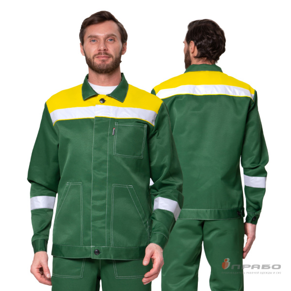 Костюм мужской «Пантеон 2 СОП» зелёный/жёлтый. Артикул: Кос119с. #REGION_MIN_PRICE# в г. Новосибирск