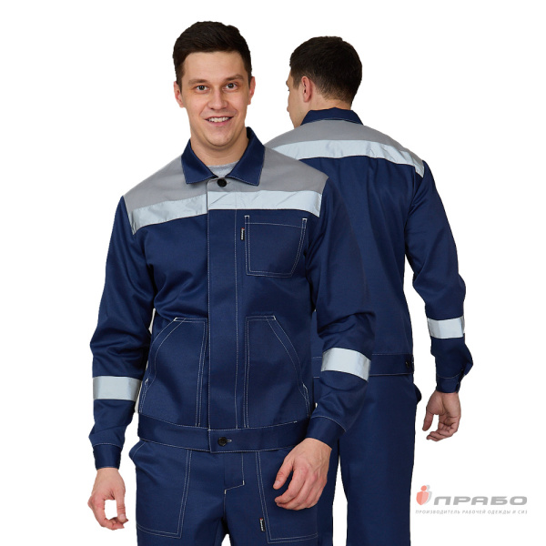 Костюм мужской «Пантеон СОП» синий/серый (куртка и брюки). Артикул: Кос118с. #REGION_MIN_PRICE# в г. Новосибирск