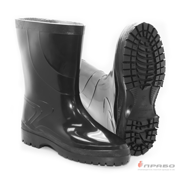 Сапоги мужские ПВХ «Sardonix 166-03» чёрные (28 см). Артикул: Пвх157. #REGION_MIN_PRICE# в г. Новосибирск