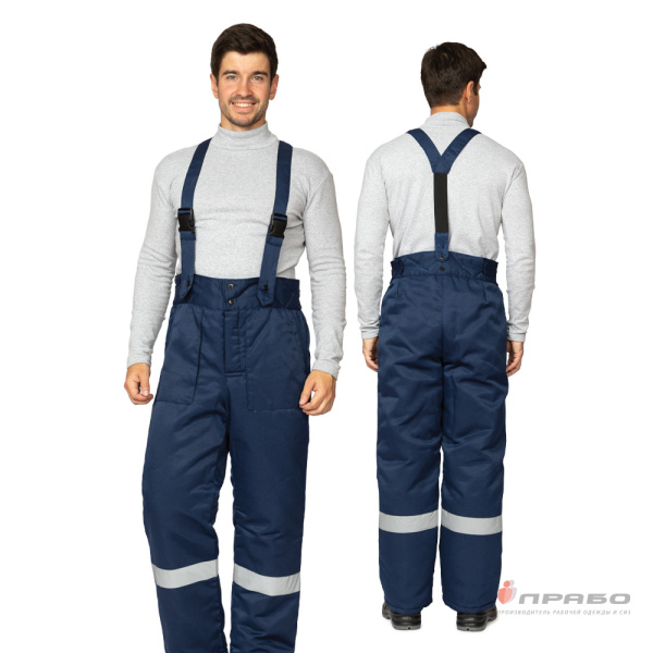 Брюки мужские на утепляющей прокладке для защиты от пониженных температур тёмно-синие. Артикул: С_Вод060. #REGION_MIN_PRICE# в г. Новосибирск