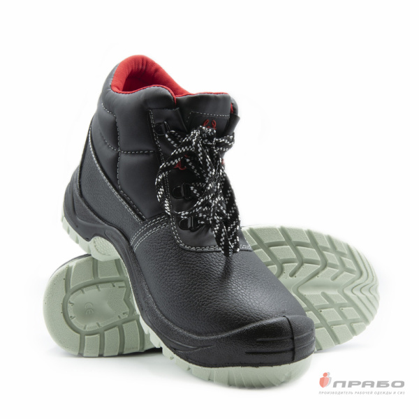 Ботинки кожаные «Скорпион-1201» с подошвой ПУ/ТПУ чёрные. Артикул: Кож300. #REGION_MIN_PRICE# в г. Новосибирск