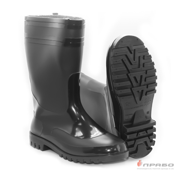 Сапоги мужские ПВХ «Sardonix 165-01» чёрные (30 см). Артикул: Пвх158. #REGION_MIN_PRICE# в г. Новосибирск