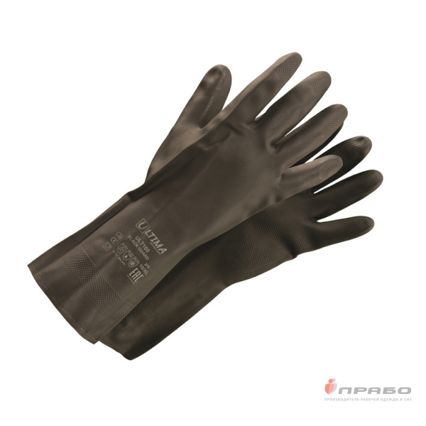 Перчатки химстойкие латексные Ultima Black Guard ULT160. Артикул: 11294. #REGION_MIN_PRICE# в г. Новосибирск